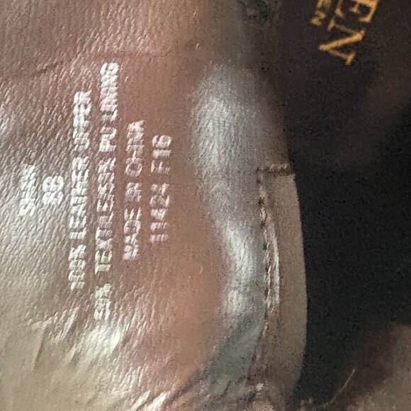 Ralph Lauren Womens Shaw Brown Leather Ankle Boots With Studded Strap & Side Zip - Picture 5 of 5